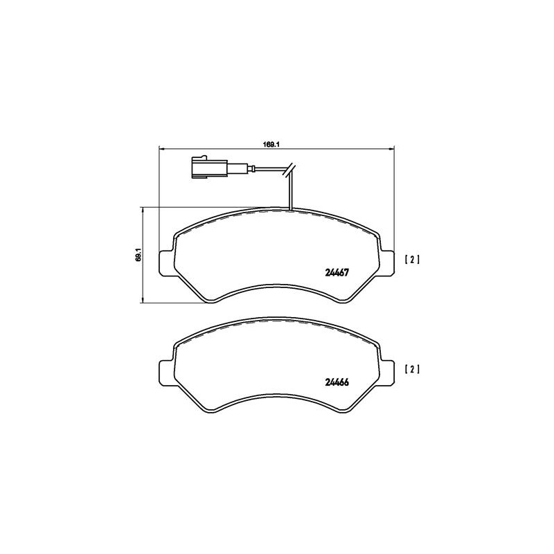 PLAQUETTES DE FREIN POUR FIAT DUCATO 06