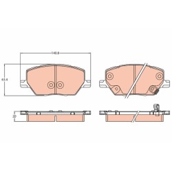 PLAQUETTES DE FREIN POUR FIAT 500X 14