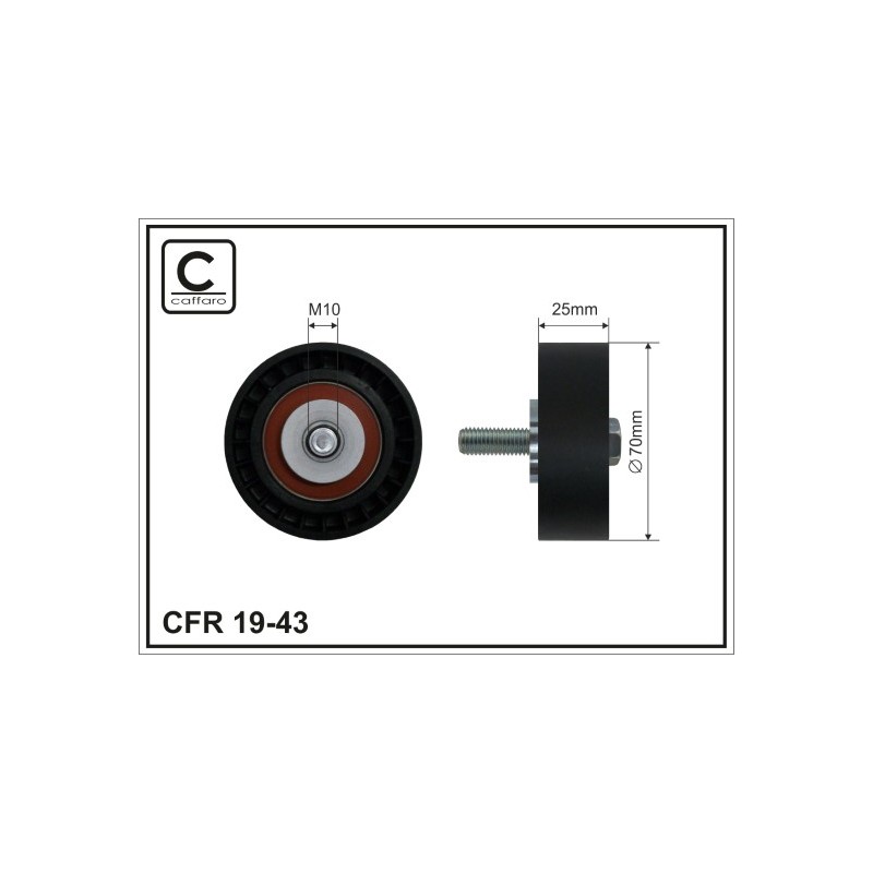 TENDEUR DE COURROIE TRAPÉZOÏDALE À NERVURES POUR FIAT SCUDO / ULYSSE 95