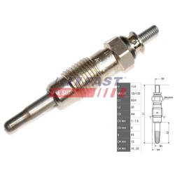 BOUGIE DE PRÉCHAUFFAGE POUR FIAT DUCATO 94