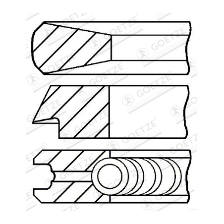 SEGMENTS DE PISTON POUR FIAT DUCATO 94
