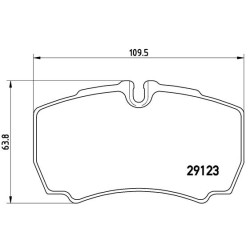 PLAQUETTES DE FREIN POUR IVECO DAILY 06