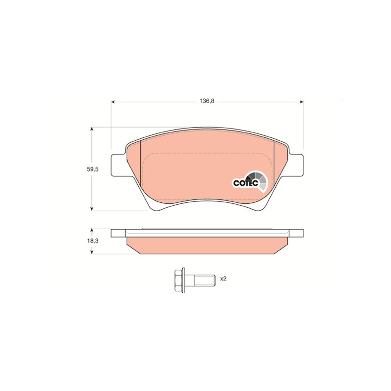PLAQUETTES DE FREIN POUR RENAULT KANGOO I 97