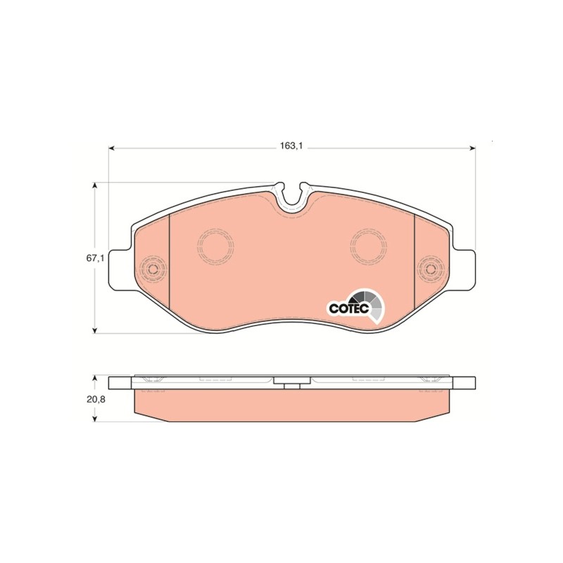 PLAQUETTES DE FREIN POUR MERCEDES SPRINTER 06