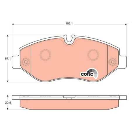 PLAQUETTES DE FREIN POUR MERCEDES SPRINTER 06