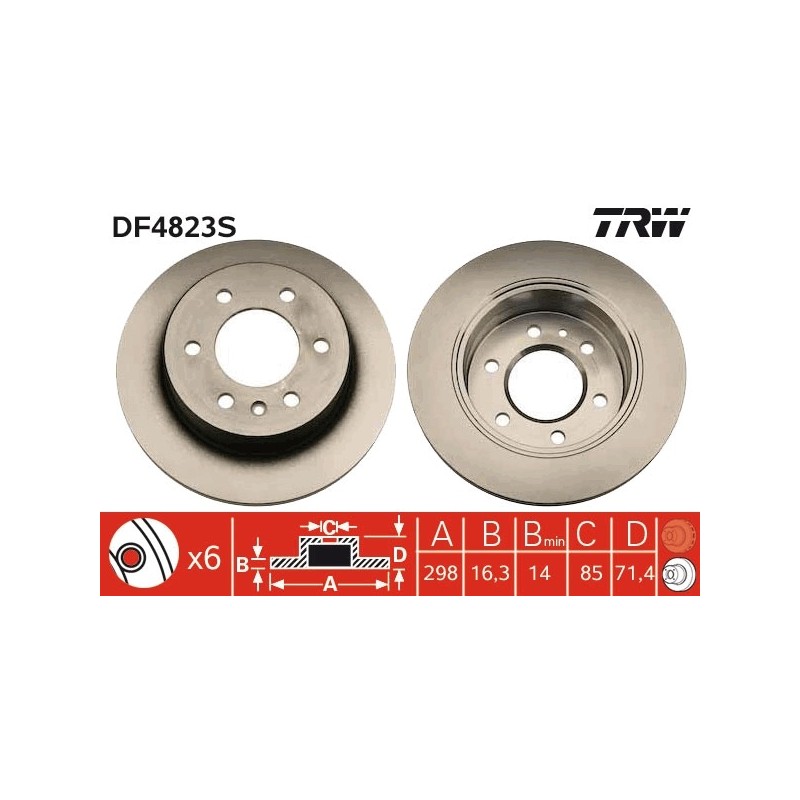 DISQUE DE FREIN POUR MERCEDES SPRINTER 06