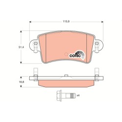 PLAQUETTES DE FREIN POUR RENAULT MASTER II 98