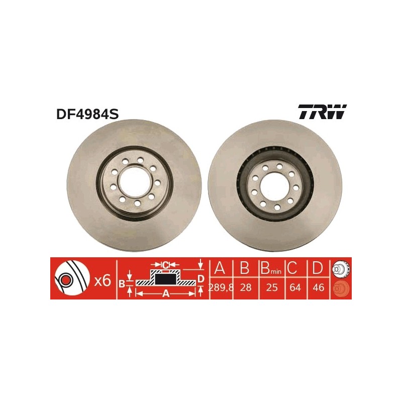 DISQUE DE FREIN POUR IVECO DAILY 06
