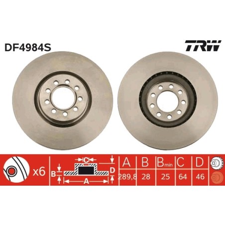 DISQUE DE FREIN POUR IVECO DAILY 06