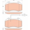 PLAQUETTES DE FREIN POUR FIAT PUNTO GRANDE 05