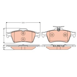 PLAQUETTES DE FREIN POUR FORD TRANSIT CONNECT 02