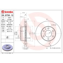 DISQUE DE FREIN POUR IVECO DAILY 06