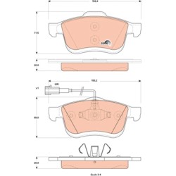 PLAQUETTES DE FREIN POUR FIAT DOBLO 09