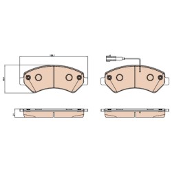 PLAQUETTES DE FREIN POUR FIAT DUCATO 06