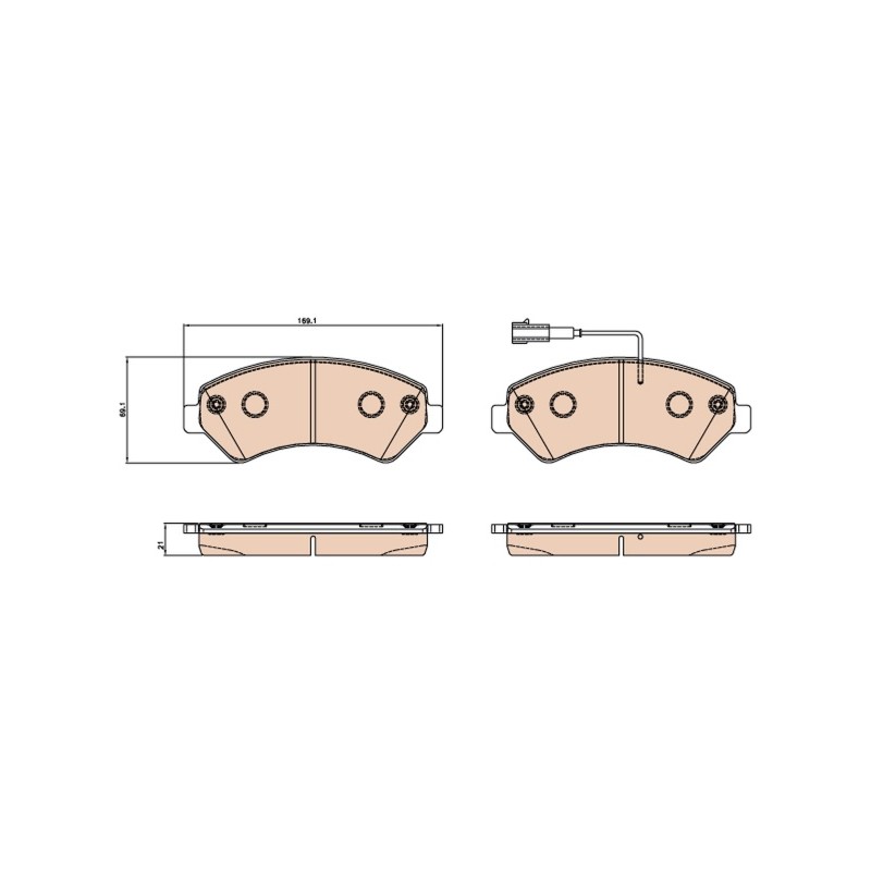 PLAQUETTES DE FREIN POUR FIAT DUCATO 06