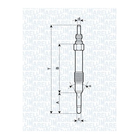 BOUGIE DE PRÉCHAUFFAGE POUR FIAT DOBLO 00