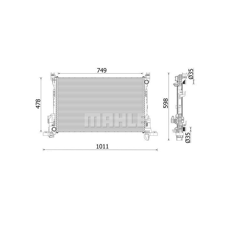 PIECE POUR RENAULT REFROIDISSEMENT 214106419R