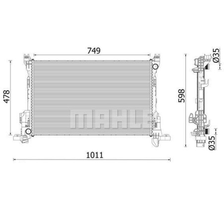 PIECE POUR RENAULT REFROIDISSEMENT 214106419R