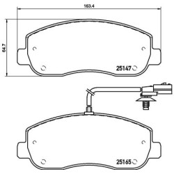 PLAQUETTES DE FREIN POUR RENAULT MASTER III 10
