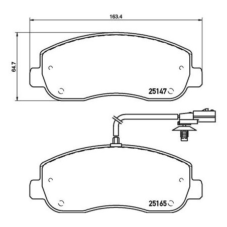 PLAQUETTES DE FREIN POUR RENAULT MASTER III 10
