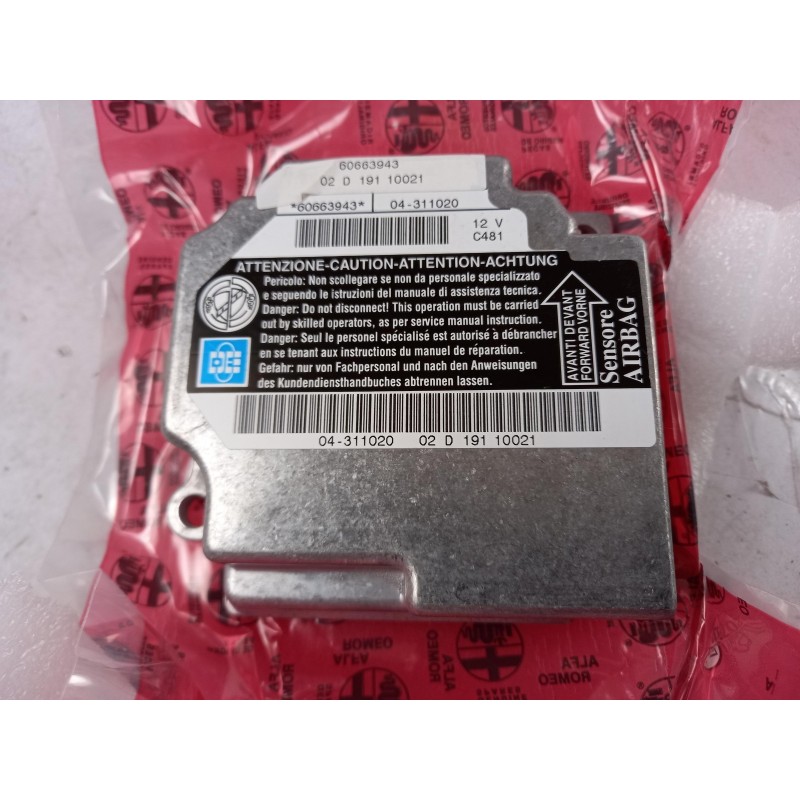 Pièce pour FIAT GROUP - Control Unit, Airbag 60663943