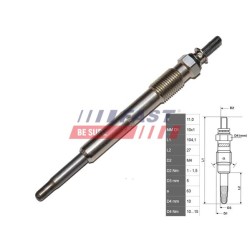 BOUGIE DE PRÉCHAUFFAGE POUR FIAT DUCATO 02