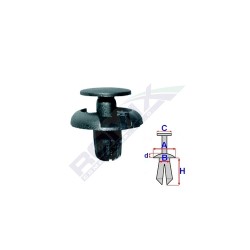 CLIP DE FIXATION POUR MITSUBISHI COLT V 95