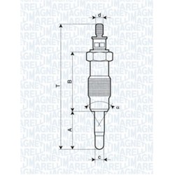 BOUGIE DE PRÉCHAUFFAGE POUR FIAT DUCATO 94