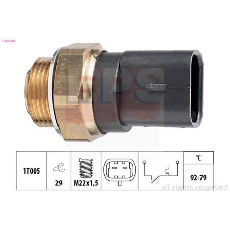 INTERRUPTEUR DE TEMPÉRATURE, VENTILATEUR DE RADIATEUR POUR IVECO DAILY 90