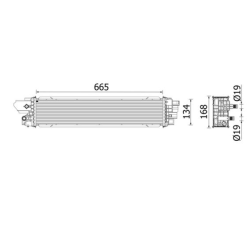 PIECE INTERCOOLER POUR RENAULT 144614882R
