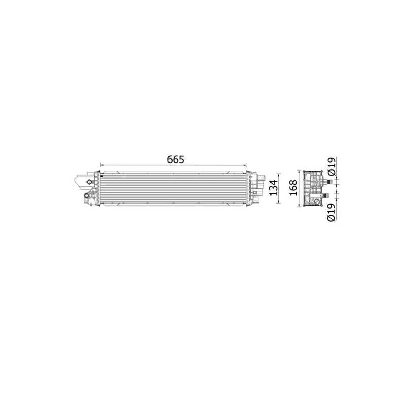 PART INTERCOOLER FOR RENAULT 144614882R