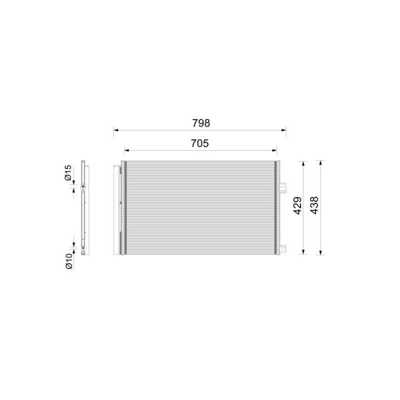 CONDENSER PART FOR RENAULT  921001261R