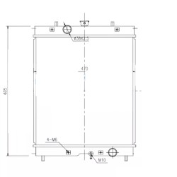 RADIATEUR MOTEUR POUR  ENGIN CATERPILAR 305CR 245-2138 2452138