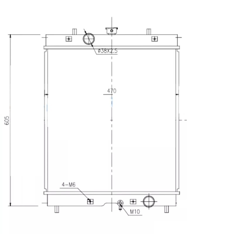 RADIATEUR MOTEUR POUR  ENGIN CATERPILAR 305CR 245-2138 2452138