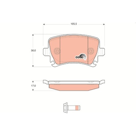 PLAQUETTES DE FREIN AUDI A4 B5 94
