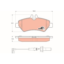 PLAQUETTES DE FREIN POUR MERCEDES SPRINTER 06
