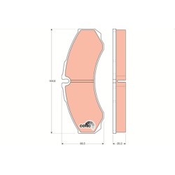 PLAQUETTES DE FREIN POUR IVECO DAILY 06