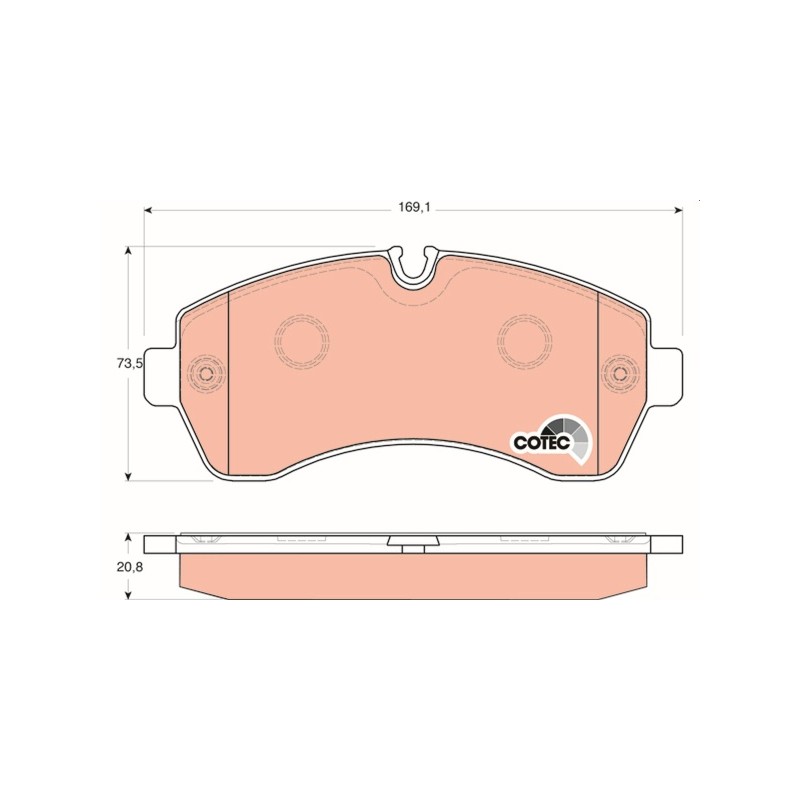 PLAQUETTES DE FREIN POUR MERCEDES SPRINTER 06