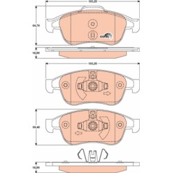 PLAQUETTES DE FREIN RENAULT MEGANE CC 10