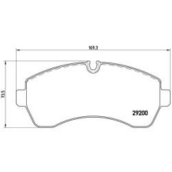 PLAQUETTES DE FREIN MERCEDES SPRINTER 06