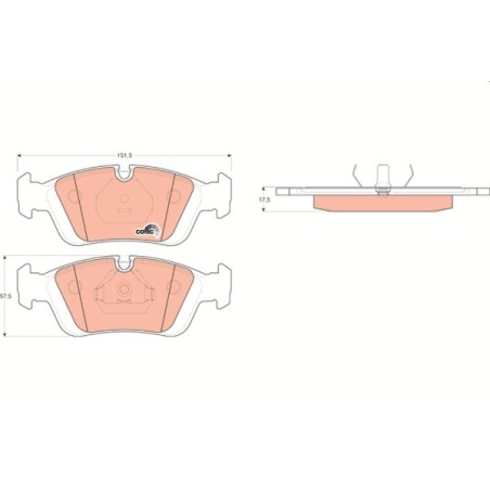 PLAQUETTES DE FREIN POUR BMW Z3 E36 97