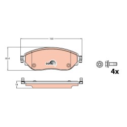 PLAQUETTES DE FREIN POUR RENAULT TRAFIC 14