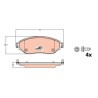 PLAQUETTES DE FREIN POUR RENAULT TRAFIC 14