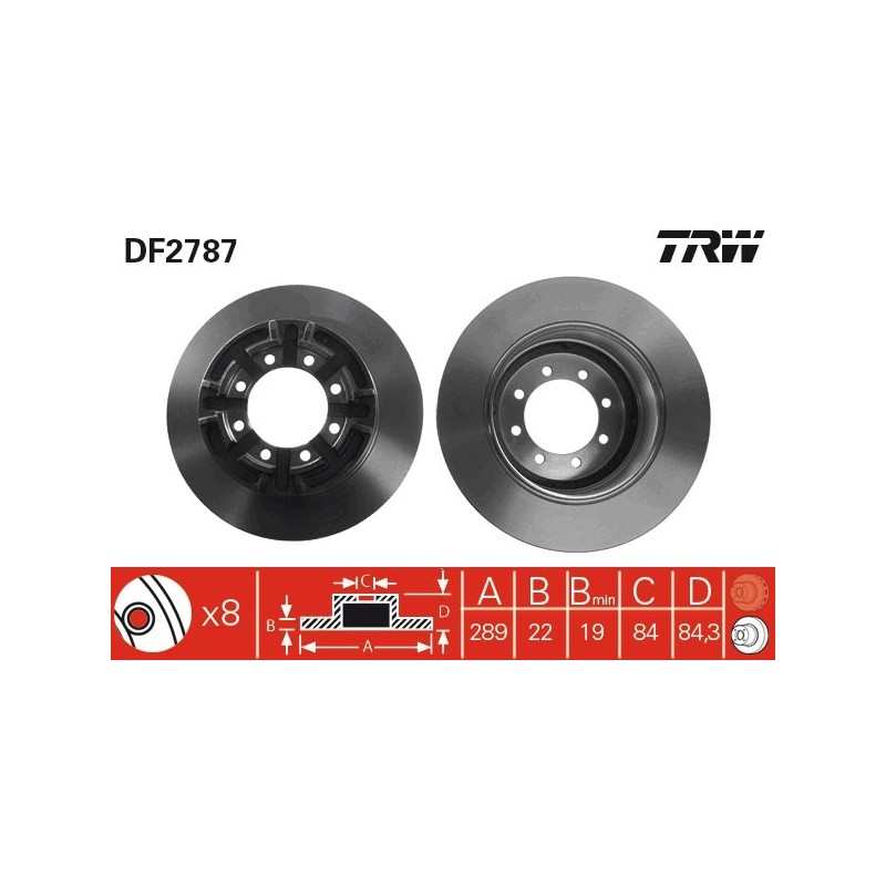 DISQUE DE FREIN POUR IVECO DAILY 06