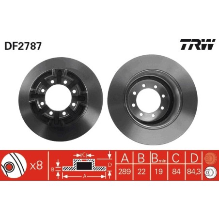 DISQUE DE FREIN POUR IVECO DAILY 06