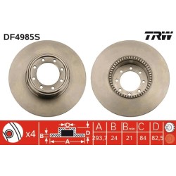 DISQUE DE FREIN POUR IVECO DAILY 06