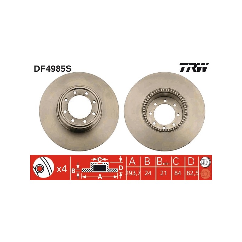 DISQUE DE FREIN POUR IVECO DAILY 06
