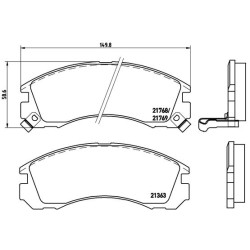PLAQUETTES DE FREIN CITROEN C-CROSSER 07