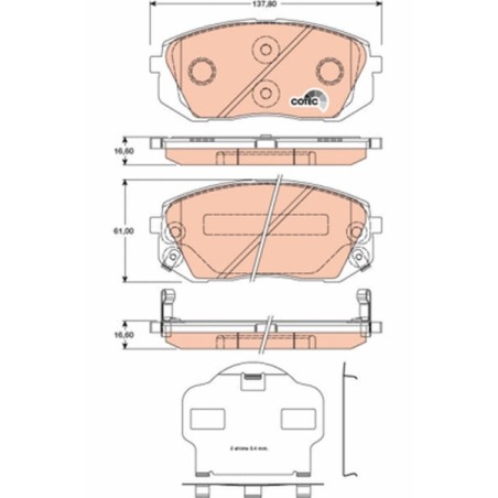 PLAQUETTES DE FREIN HYUNDAI TUCSON 20