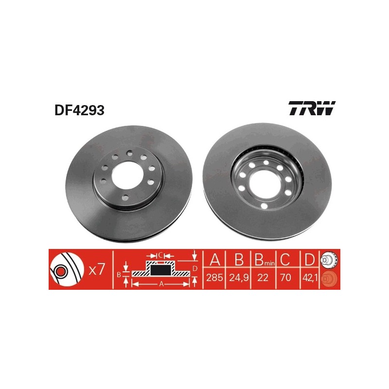 DISQUE DE FREIN POUR FIAT CROMA 05